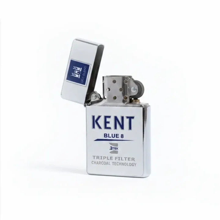 Kent Blue 8 Lighter after open