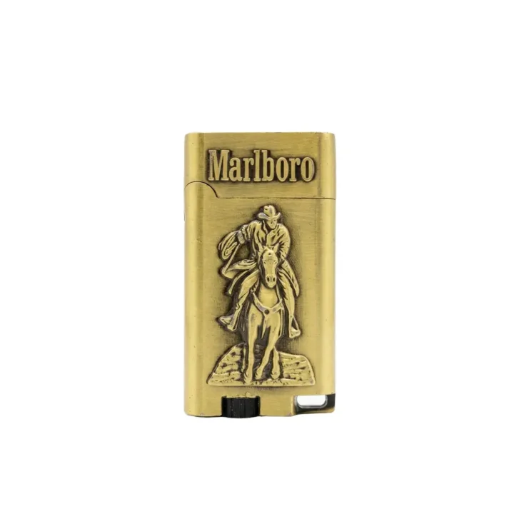 Marlboro Branded Gold Lighter after closed cap